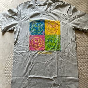 Grey Smiley Dutch Bros T Shirt